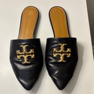 Tory Burch Black Eleanor Mules 8M